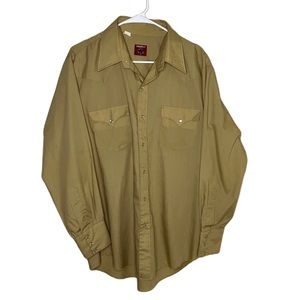 *Rare* Vintage Chute #1 Tan Pearl Snap